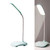 LED Desk Lamp Touch Control Three Level Color Temperature Stepless Dimming USB Charging Table Lamp Cyan