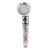 LED Shower Head G1/2 Negative Ion Shower Head 3 Color Changing Temperature Control Handheld Showerhead