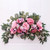 Artificial Wedding Arch Flowers Kit Elegant Silk Cloth Plastic Artificial Flower Swag Decoration