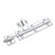 1Pc 8inch Stainless Steel Security Home Door Bolt Padlock Sliding Barrel Bolts Window Lock