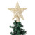 LED Hollow Star Snowflake Projector Light Rotation Lamp for Christmas Tree Top Decoration