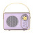Retro Speaker Clear Sound Portable Wireless Vintage Small Speaker for Home Travel Outdoor Purple