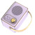 Retro Speaker Clear Sound Portable Wireless Vintage Small Speaker for Home Travel Outdoor Purple