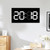Acrylic 3D Wall Clock Remote Control Electronic Clock Convex Body White Digit