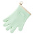 Silicone Oven Microwave Gloves Anti Slip Heat Resistant BBQ Gloves with Fingers for Kitchen Grill Baking