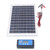 Solar Panel Kit 50W 18V with MPPT Waterproof Charge Controller 3meter Battery Clamp for Outdoor RV Boat Trailer Camper