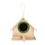Birds House Durable Hanging Pine Bird Nest for Birds Feeding station resting stop(Green)