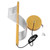 LED Spiral Pendant Light Eye Protection High Brightness Modern Stylish Ceiling Lamp for Dining Room Bedroom Living Room Warm Light