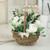 Artificial Flower Potted Lifelike Vivid Decorative Fake Faux Flowers Potted for Office Bathroom Bedroom Living Room