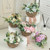 Artificial Flower Potted Lifelike Vivid Decorative Fake Faux Flowers Potted for Office Bathroom Bedroom Living Room