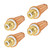 4Pcs LED Corn Light Bulb E27 17W 3200LM Bulb for Indoor Warehouse Basement WorkshopWarm White
