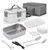 Electric Lunch Box 80W Portable Food Heater 1.5L Stainless Steel Heated Lunch Box with Insulated Bag for Car Truck Office