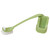 Toilet Brush Set Plastic Double Sided Brush Head Toilet Scrubber Holder Set for Home Hotel Bedroom Green