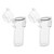 2Pcs Lighter Case Waterproof Lighter Storage Container Plastic for Outdoor Camping Hiking Transparent