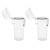 2Pcs Lighter Case Waterproof Lighter Storage Container Plastic for Outdoor Camping Hiking Transparent