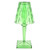 LED Crystal Table Lamp Transparent Prism Dimmable Desk Lamp USB Charging Indoor LightingGreen