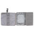 Portable Baby Diaper Changing Mat Foldable Multi Storage Pockets Soft Skin Friendly Oxford Cloth Diaper Changing Pad Gray