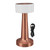 Cordless Table Lamp 3 Color Mode Touch Control Stepless Dimming 1800mAh USB Charge Book Reading Light for Bedroom Office Rose Gold