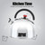 Teapot Shaped 60 Minutes Kitchen Timer Stainless Steel Mechanical Wind up Timer Time Reminder