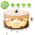 Sticky Flea Trap Dome Flea Bed Bug Trap with 2 Glue Discs, Odorless Non-toxic Flea Killer Trap Pad, Flea Trap Light Children and Pets Friendly, EU Plug