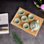 Household Kitchen Rectangular Bamboo Food Serving Tray Tea Tray For Barbecue Snack CakeL 44.3x32.3x2.2cm