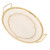 Stainless Steel Fruit Basket Double Handles Metal Mesh Drain Round Tray for Snacks Fruits Vegetables Gold