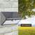 5 Modes Remote Control 60 LED Solar Power PIR Motion Sensor Light Outdoor Wall Lamp Cool White