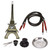 2 Hose Hookah Set Metal Paris Tower Shaft Hookah Kit with Vase Base Bowl and Tongs for Travel Home