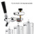 Stainless Steel Beer Spear Faucet Tap Dispenser Kit for 2L/3.6L/4L Mini Keg Beer Growler