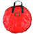 Christmas Wreath Storage Bag PE Woven Fabric Dustproof Round Red Storage Bag for Home Party Office