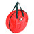 Christmas Wreath Storage Bag PE Woven Fabric Dustproof Round Red Storage Bag for Home Party Office