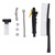 G3/4 High Pressure Power Washer Wand with Brush Adjustable Nozzle Flexible Power Washer Wand for Car Wash
