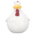 Big Eye Chicken Ornaments Funny Chicken Statues for Garden Stairs Farm Patio BackyardA