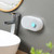 Drain Wall Mounted Soap Box Non Punching Wall Mounted Universal Shower Soap Holder with Dustproof Flip Cover Nordic Grey Width 18cm