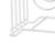 Chopping Board Storage Rack Iron 4 Slots Integrated Pot Lid Holder for Kitchen Countertop White