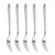 5Pcs Stainless Steel Fruit Fork MultiPurpose Dessert Fork with Handle for Party Kitchen