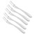 5Pcs Stainless Steel Fruit Fork MultiPurpose Dessert Fork with Handle for Party Kitchen