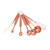 Measuring Spoons 7 in 1 Stainless Steel Stackable Design Multifunction Measuring Spoons Set with Leveler Eggbeater Rose Gold