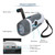 Hand Crank Charging Flashlight with 3 LED Light FM Radio Alarm for Travel Camping Mining Disaster