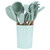 12Pcs Light Green Silicone Cooking Utensils NonStick Kitchenware Set with Storage Box