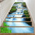 6pcs Waterproof Waterfall Pattern Stair Stickers 3D Self Adhesive Wall Floor Decal Wallpaper Decor