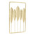 Metal Wall Sculpture Iron Leaves Designed Northern Europe Style Wall Hanging Decoration for Home Bedroom