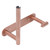 Toilet Paper Holder Multifunctional Rustproof 304 Stainless Steel Wall Mount Toilet Tissue Roll Holder for Kitchen Bathroom Rose Gold