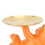 Bulldog Statue Storage Tray Synthetic Resin Unique Bulldog Tray Ornament for Home Entryway Shop Office Orange