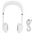 Mini Hands Free Fan USB Charging Hanging Neck Cooling Fan Adjustable 3-Speed WindWhite