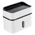 Bathroom Tissue Box Double Layer Suction Cup Wall Mounted Tissue Dispenser Space Saving Plastic Napkin Dispenser