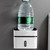 Bathroom Tissue Box Double Layer Suction Cup Wall Mounted Tissue Dispenser Space Saving Plastic Napkin Dispenser