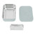 Stainless Steel Lunch Box 850ml Leakproof Sealed Bento Box with Movable Divider for School Office Picnic Haze Blue
