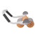Abdominal Roller with Elbow Support Auto Springback Multi Functional Easy to Carry Exercise Equipment for Fitness
