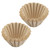 50pcs Disposable Wood Fiber Coffee Filters Cup Replacement (L)